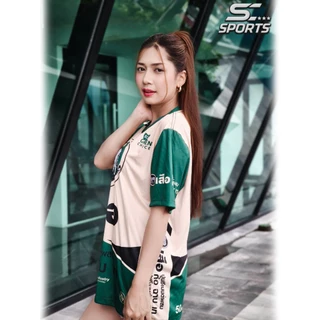 เสื้อพิมพ์ลาย เสื้อกีฬา ลายปูนตราเสือ งานจริงสวย สีสด คม ชัด เนื้อหนา 145g เกรดA นุ่มลื่นใส่สบาย
