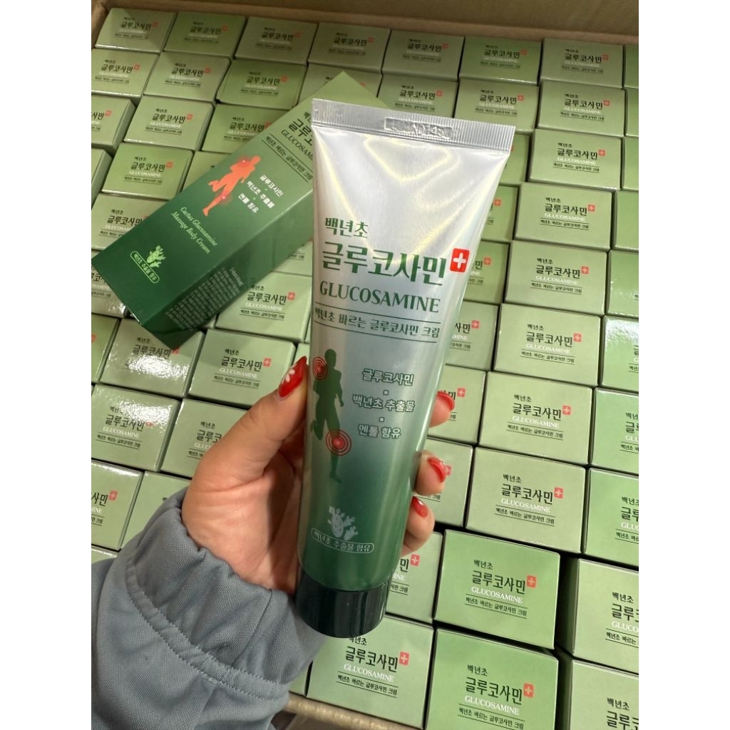 🔥 1 แถม 1  ส่งฟรี✅️ครีมนวดกลูโคซามีนเกาหลีแท้ 🇰🇷บรรเทาปวดเมื่อย ข้อเข่าเสื่อม กล้ามเนื้อตึงเย็นสดชื่น ซึมไว ไม่เหนียวหนึ