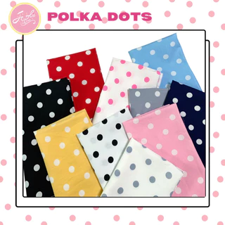 Jolie Wiwii ผ้าโพกผมลายจุด ผ้าพันคอลายจุด ผ้าโพกหัว ผ้าโพกศีรษะ Polka Dots