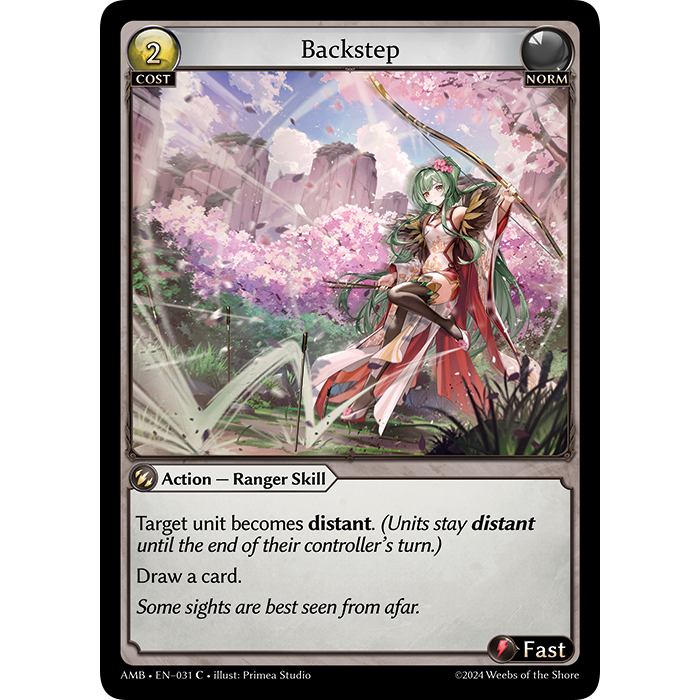(EN-031C) Grand Archive TCG – Backstep การ์ดเกมส์แกรนด์อาร์ไคฟ์