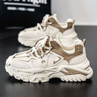 รองเท้ากีฬาชายแบบทันสมัยและอเนกประสงค์ การออกแบบตาข่ายระบายอ…