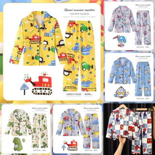 ชุดนอนเด็กลายน่ารักเนื้อผ้าอย่างดี(Cotton)