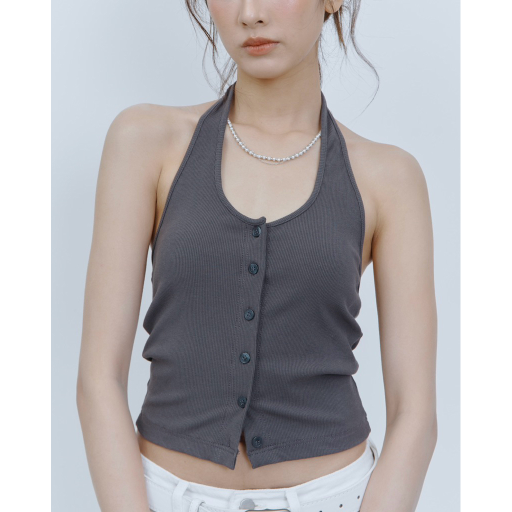 MELT.INMOMENTS Pebbles Top เสื้อครอปคล้องคอ