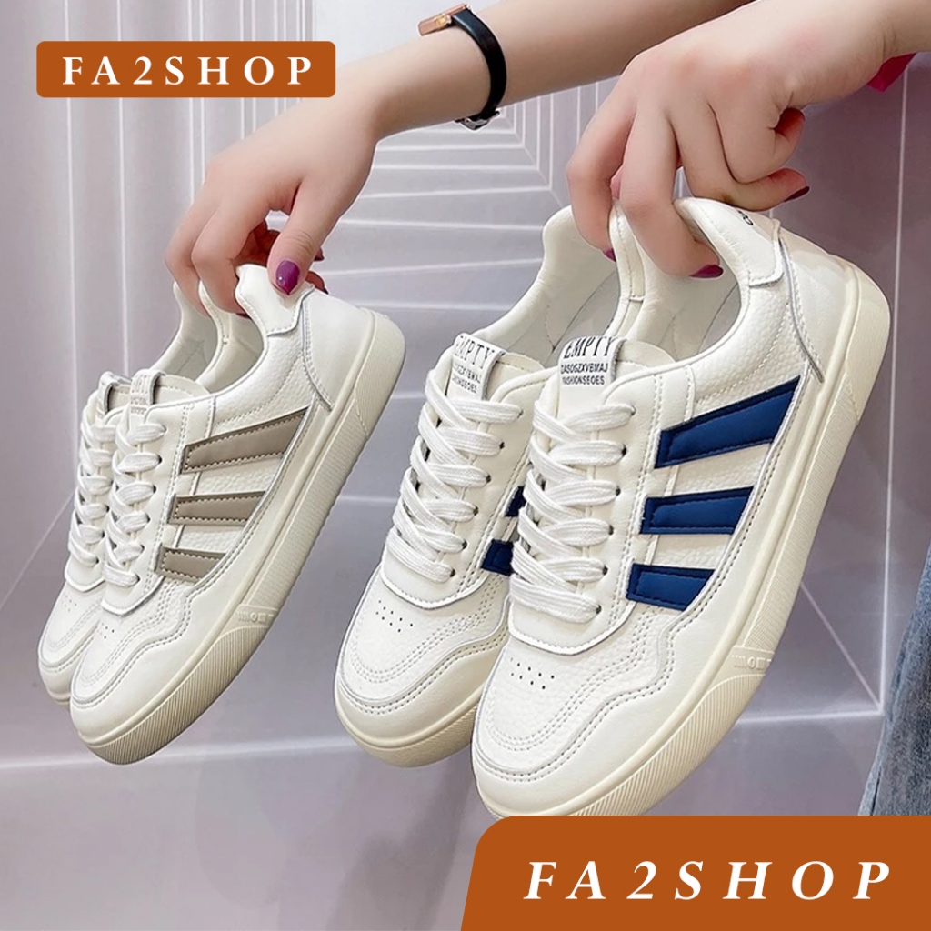 FA2SHOP รุ่น QZ152 รุ่นใหม่ รองเท้าหนังนิ่ม