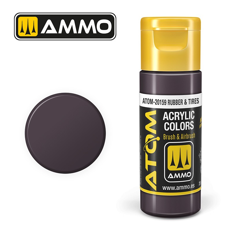 Ammo By MIG - ATOM20159 ATOM COLOR Rubber & Tires