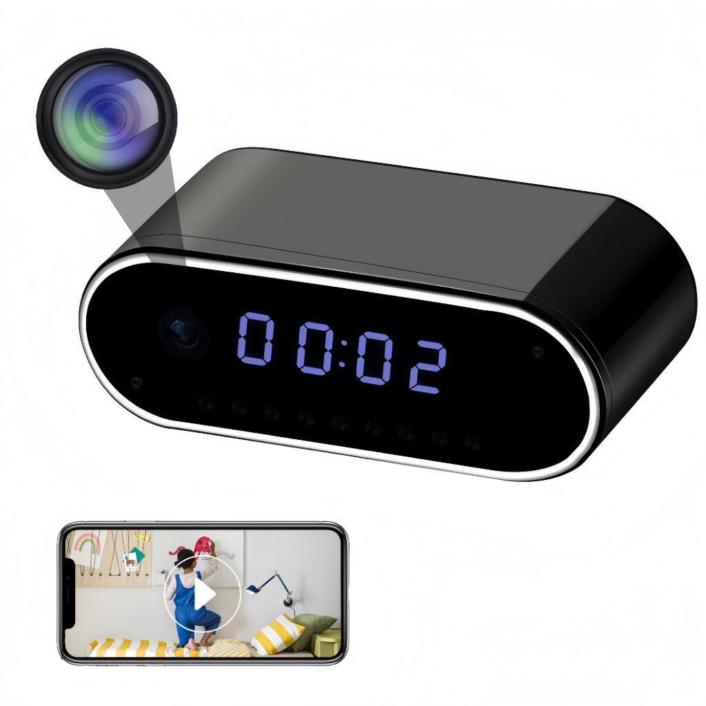 ซื้อ 1 แถม 1✨กล้องนาฬิกา HD 1080P WiFi กล้องวิดีโอไร้สาย การตรวจสอบวิสัยทัศน์กลางคืนความปลอดภัย กล้องพี่เลี้ยงสำหรับบ้าน - รูปที่ 7