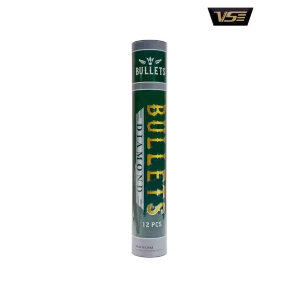 ลูกแบดมินตัน BULLETS Diamond หลอดสีเขียว Speed 75/76 (1หลอดมี12ลูก) แท้  % ราคา ถูกที่สุด ดีลบีเคเค แกลเลอรีภาพที่ 2