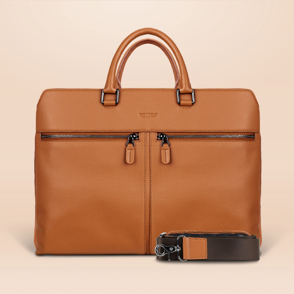 Gian Ferrente The Arc Laptop Bag Berto Collection กระเป๋าเอกสารผู้ชาย / กระเป๋าโน๊ตบุ๊ค 15 นิ้ว หนังแท้