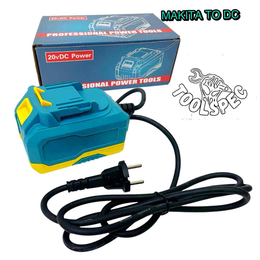 THAKITEC ตัวแปลงแบตเตอรี่มากีต้าเป็นไฟบ้าน อินเวอร์เตอร์ไฟฟ้ากระแสตรง (DC) 20V เป็น 220V