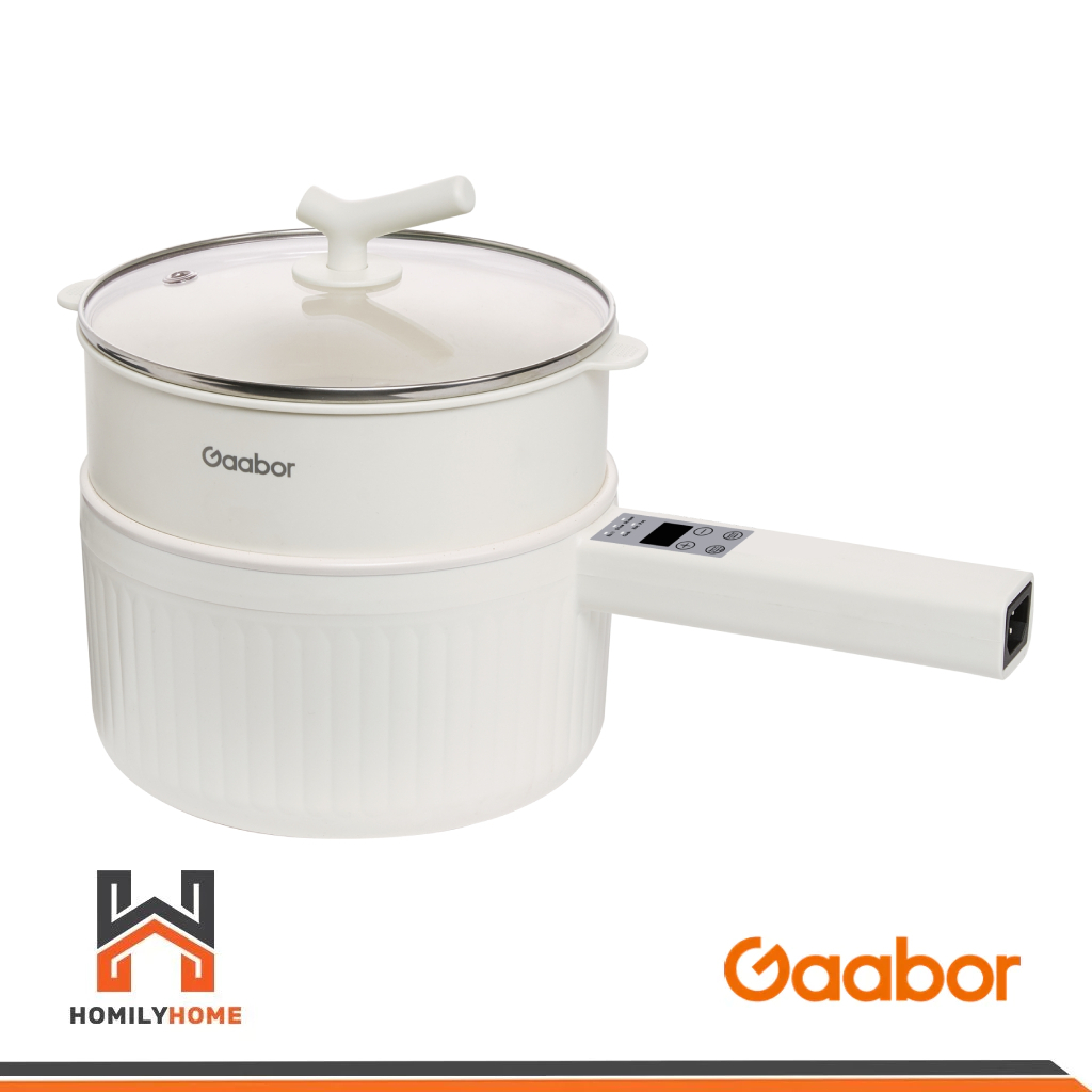 Gaabor หม้ออเนกประสงค์ รุ่น GR-N20B ขนาด 2 ลิตร 600W Digital Version หม้อไฟฟ้า มินิ หม้อชาบู