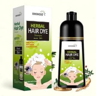 แชมพูปิดผมขาว (g)HIHOO Hair Dye Shampoo ซื้อ 1 ฟรี 1 แชมพูสมุนไพร ปกปิดผมหงอกได้ดี สำหรับผู้ชายและผู้หญิง ขนาด500ml