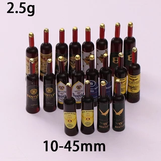 j108cขวดไวน์ต่างประเทศจำลองของสะสมของจิ๋วแพ็คละ 10 ชิ้น