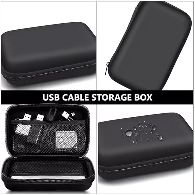 ราคาขายส่ง กระเป๋าเก็บของไอทีขนาดเล็ก hdd external hard disk bag กระเป๋าใส่ฮาร์ดดิสก์ ป้องกันการกระแทก วัสดุ EVA thumbnail 5