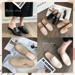 FBAShop ใหม่ล่าสุด รองเท้าคัทชูเปิดส้นแฟชั่นผู้หญิง ทำจากยาง นิ่ม ใส่สบาย ทำความสะอาด ดูแลได้ง่าย ราคาสบายกระเป๋า