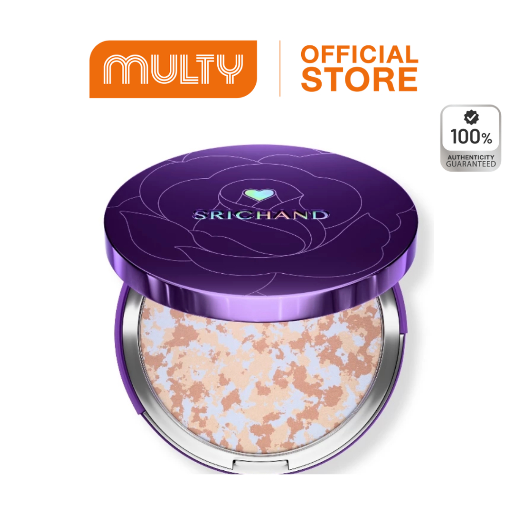 Srichand Bare To Perfect Correcting Compact Powder 7 g.แป้งโปร่งแสงอัดแข็งไม่ผสมรองพื้นแบบ Multi-Col