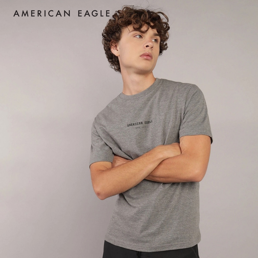 American Eagle Logo Graphic T-Shirt เสื้อยืด ผู้ชาย กราฟฟิค (NMTS 017-4290-006)