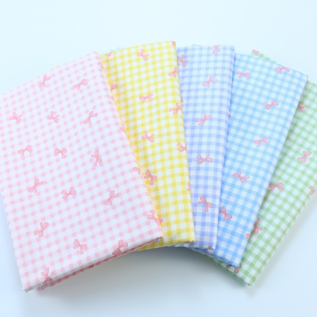 ผ้าคอตตอน 100% ลายสก๊อต