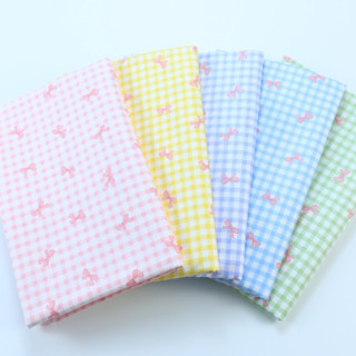 ผ้าคอตตอน 100% ลายสก๊อต