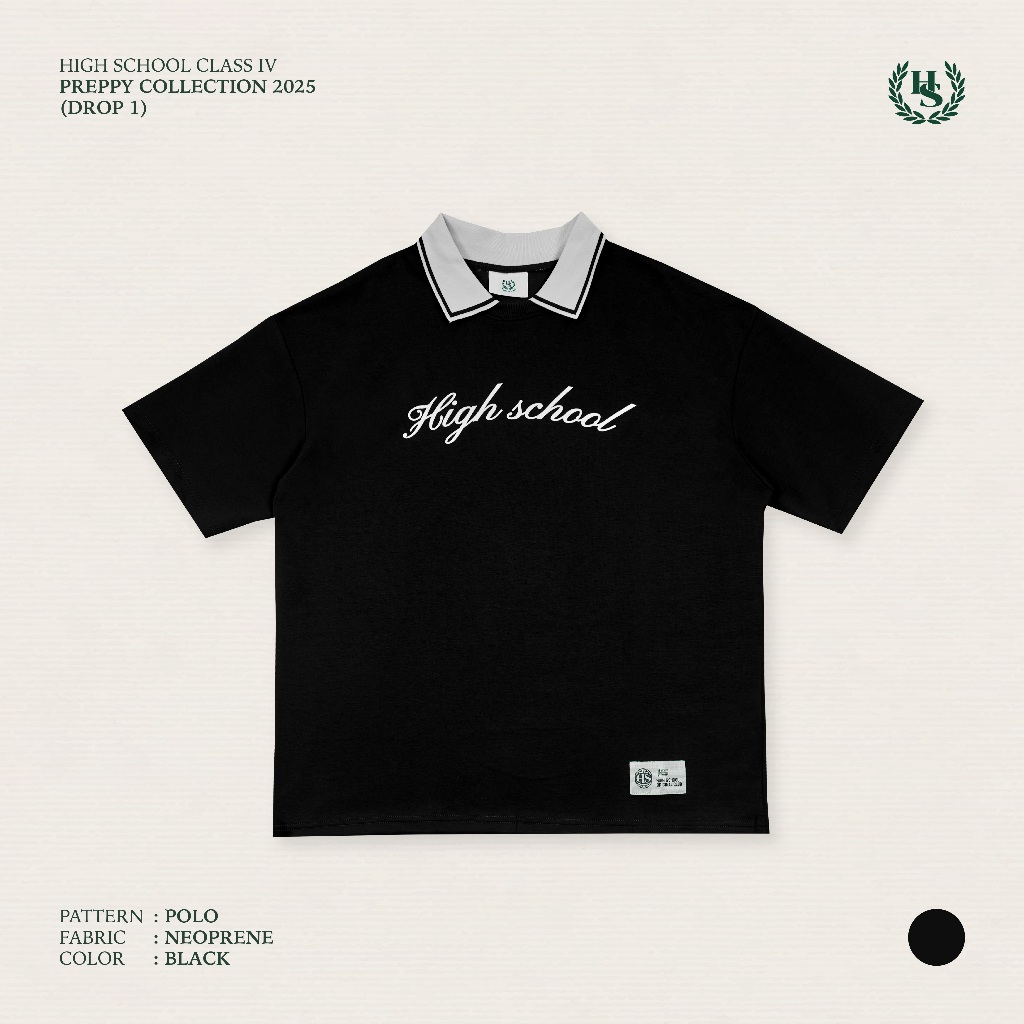 Highschool Preppy Collection 2025 Two Tone polo - เสื้อโปโลทูโทน - TPB08539