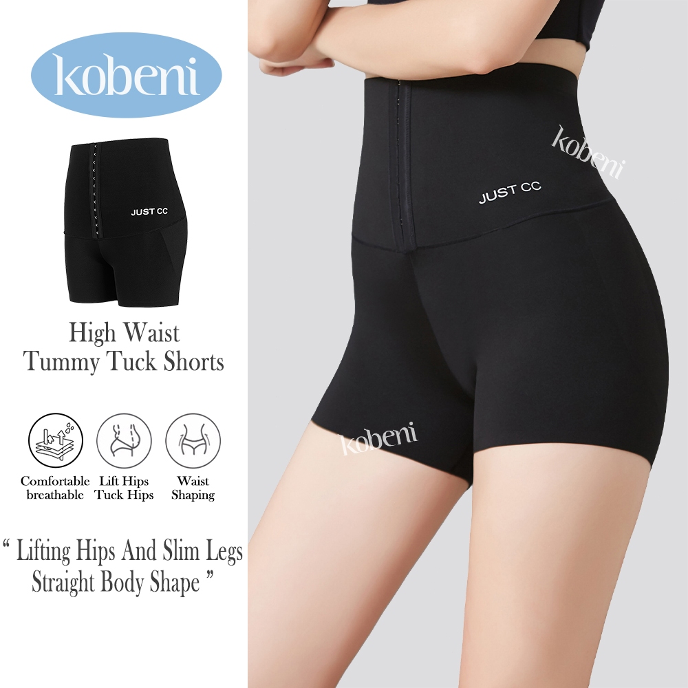 ⭐KOBENI⭐กางเกงเก็บพุง กางเกงกระชับสัดส่วน Slimming Pants กางเกงขาสั้น ทรงเอวสูง ตะขอปรับระดับได้ กระชับต้นขาและสะโพก