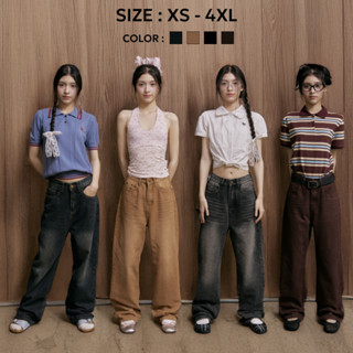 Bemingjeans084(XS-4XL)-Brown  Label Jeans – ยีนส์โทนน้ำตาลเข…