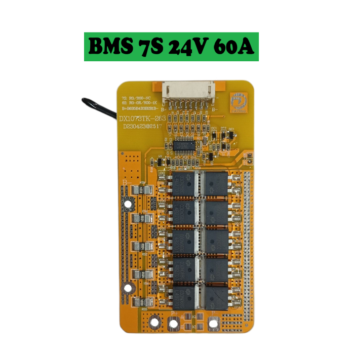 BMS Li-ion 3.7V  7S 24V 60A บอร์ตป้องกันแบตเตอรี่