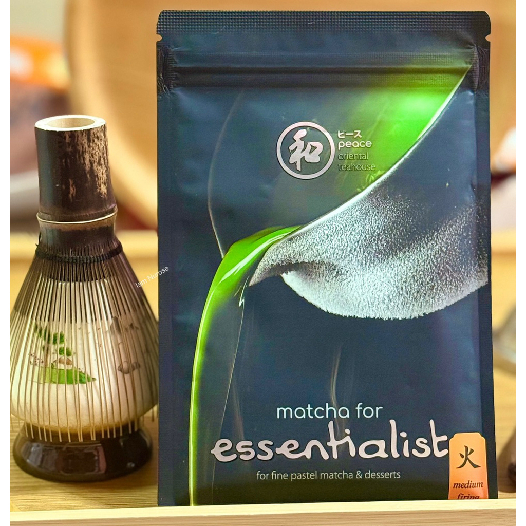 Peace 和 ผงชาเขียวมัทฉะ 100% ไม่ผสมน้ำตาล | Ground Matcha Essentialist 40g. Medium