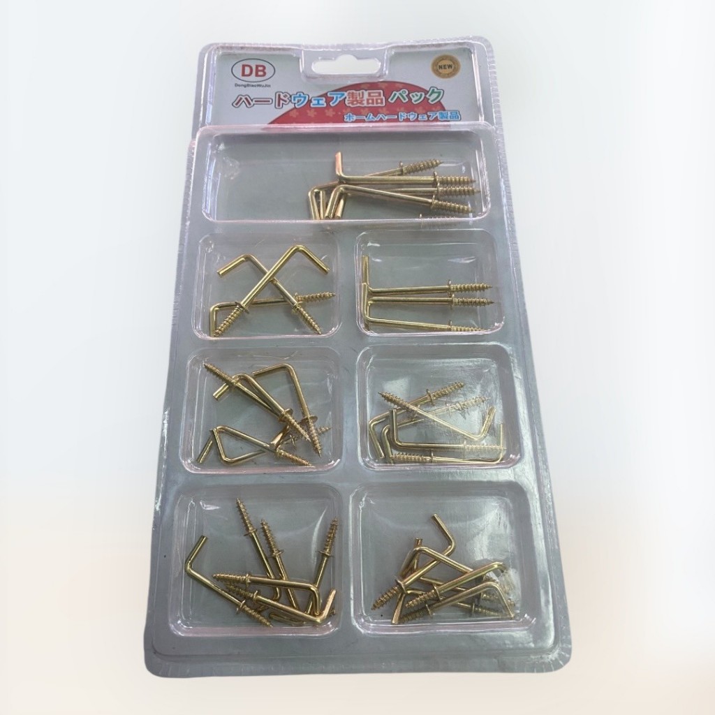 ตะขอตัว C - ตะขอตัว L ตะขอเกลียวปล่อย 7 ช่อง