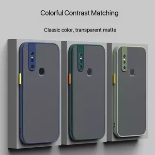 เคสขอบสีหลังด้าน สำหรับ Vivo V15 V15Pro V11i Y30 Y50 V9 Y85 Y19 Y15S Y01 Y01A V25 เคสกันกระแทก
