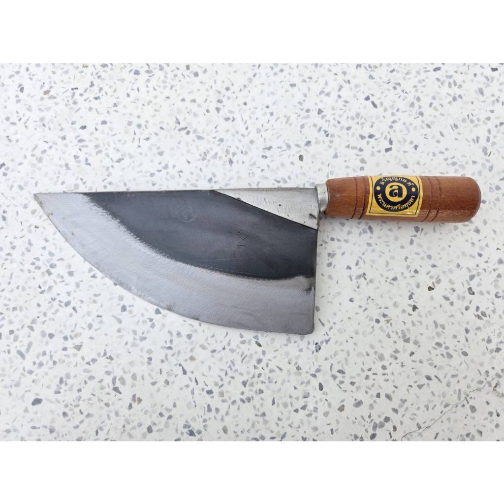 มีดแล่เนื้อหมู มีดปาดหมู ด้ามไม้ มี3ขนาด ทำจากใบเลื่อยแท้ อรัญญิกแท้ ใช้ดี แข็งแรง ทนทาน พร้อมส่ง - รูปที่ 5