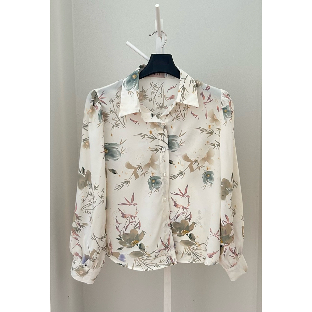 ✅👚คอปกเชิ้ต ป้าย Seri Shop