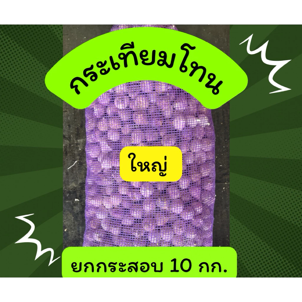 กระเทียมโทนใหญ่ 10 กก. (ขายส่ง)