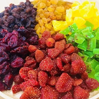 ผลไม้รวมอบแห้ง เกรดพรีเมียม ไม่เติมน้ำตาล (No Sugar) รสหวานอมเปรี้ยว เนื้อนุ่ม ไฟเบอร์สูง