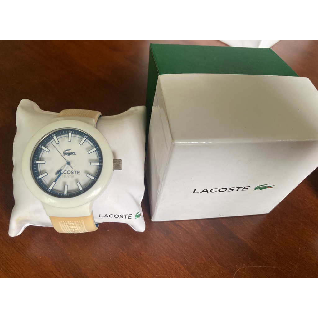 นาฬิกา lacoste sport white มือสอง แท้💯