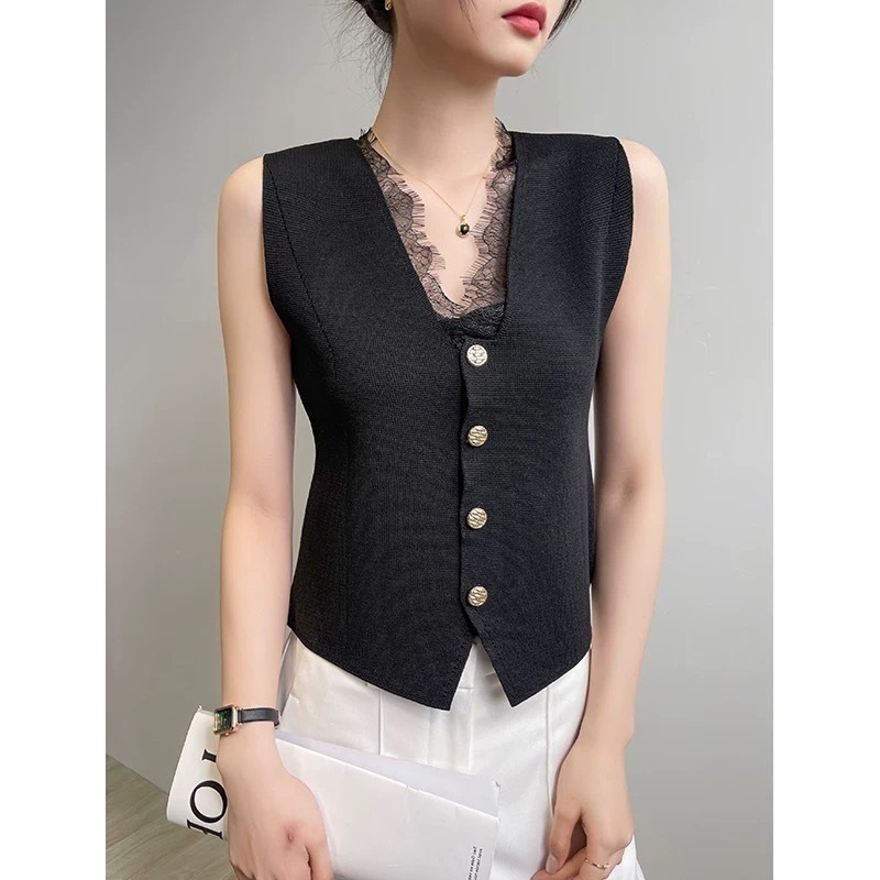 Mook_Shop เสื้อVest เสื้อกั๊ก เสื้อแขนกุด สำหรับผู้หญิง เสื้อผ้าผู้หญิง MS016