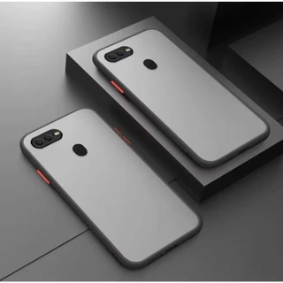 เคสขอบสีหลังด้าน สำหรับ Oppo A12 A5S F9 A7 A3S A5 A9 2020 A31 A1K A53 Reno2F Reno4 5 6 7 Reno7Z Reno8Zเคสกันกระแทก