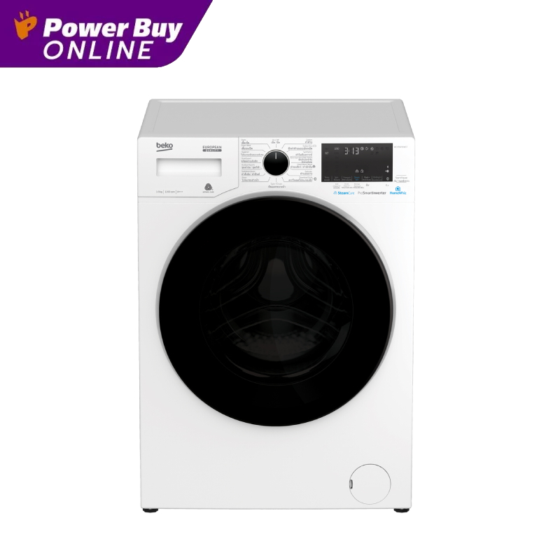 [จัดส่งพร้อมติดตั้ง] BEKO เครื่องซักผ้าฝาหน้า (9 kg) รุ่น WCV9649XWST + ฐานรอง
