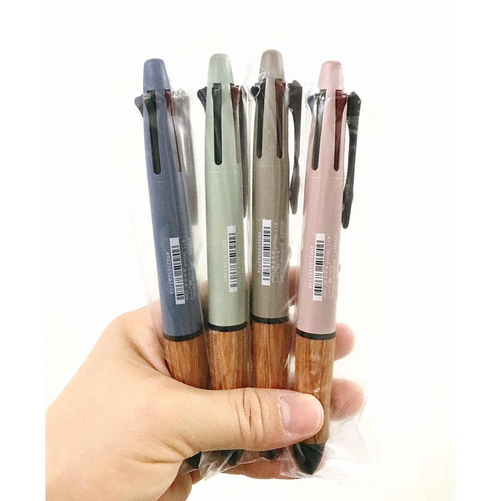 New ปากกา Dr.Grip4+1 Wood Earth Color