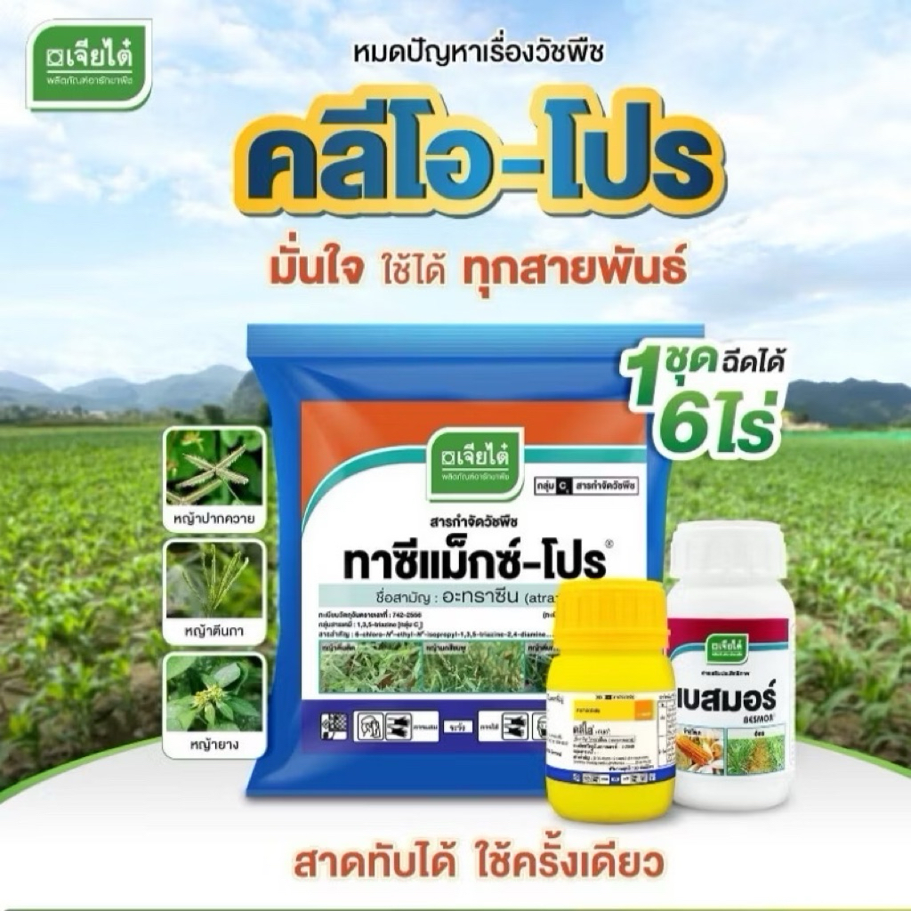 คลีโอ-โปร กำจัดวัชพืชในไร่ข้าวโพด พ่นได้ 6 ไร่