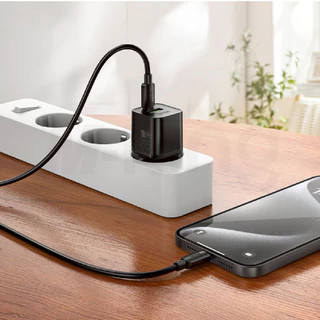 หัวชาร์จเร็ว HOCO N65 Fast charging 2 พอร์ต PD20W+QC3.0 ปลั๊กชาร์จขากลม EU ทนทาน