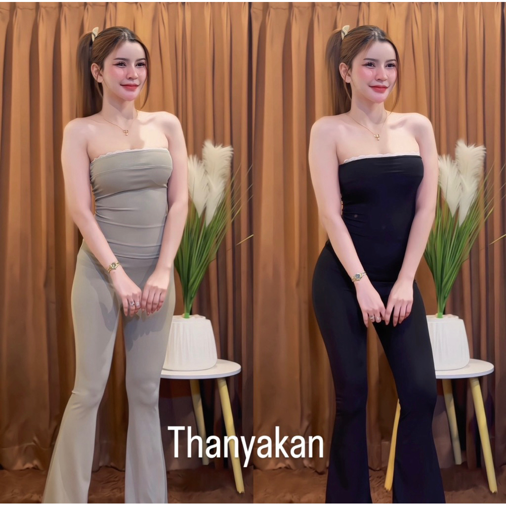Set 2 ชิ้นขายาวผู้ดีมาก ตัวนี้สาวเวียดตามหากันสุดๆๆ สาวเซเลปจัด เกาะอกดีเทลแต่งลูกไม้นิ่มๆ ผ้าดีมากกทรงเป๊ะ