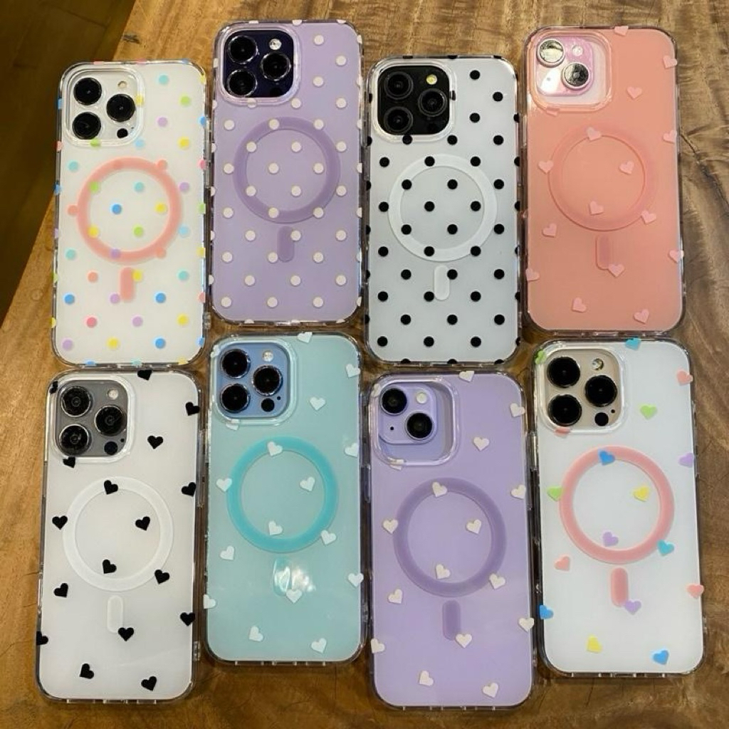 เคสอะครีลิค ชาร์จไรสาย ติดแน่น งานสีล้วนสกรีนลาย ขอบใส popphone