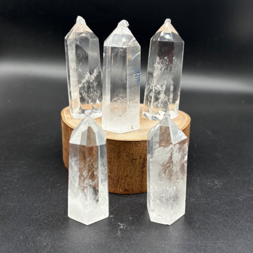 Natural Clear Quartz Tower – Raw Healing Crystal for Energy & Clarity | Home Décor