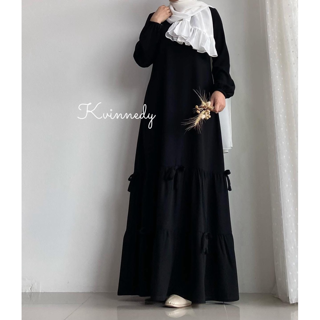 Bowvy bow( ต่อระบายสองชั้น ติดโบว์น่ารัก)ซุปเปอร์แบล็คตัวเบา – โปรปัง