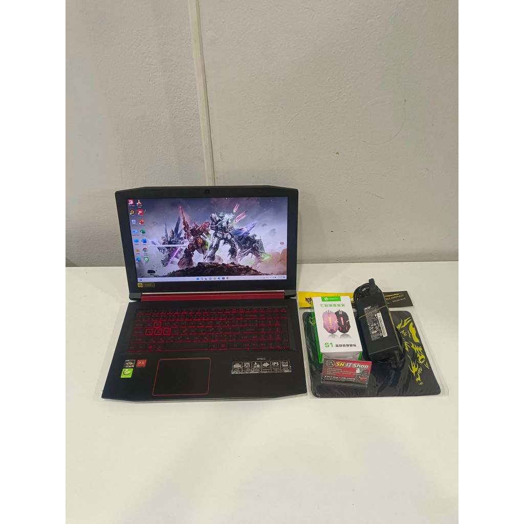 Acer Nitro 5 AN515-R7EB (มือสอง) ลงโปรแกรมพื่นฐานพร้อมใช้งาน แถมฟรี !!! เม้าส์+แผ่นรองเม้าส์