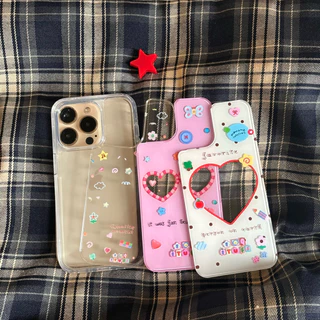พร้อมส่ง 💌 เคสโทรศัพท์แกะหลังพลาสติก เก็บความทรงจำ 🤍 ใส่รูปข้างใน DIY เองได้ *ลอกฟิล์มออกก่อนใช้งาน* 🩷