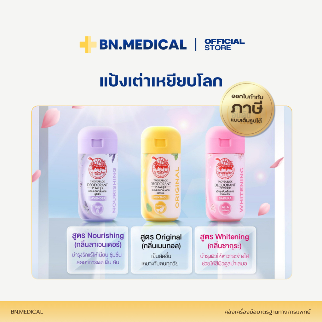 เต่าเหยียบโลก แป้งเต่า โรลออน สเปรย์ Taoyeablok ระงับกลิ่นกาย ระงับกลิ่นเท้า ลดกลิ่นเหงื่อ - รูปที่ 3