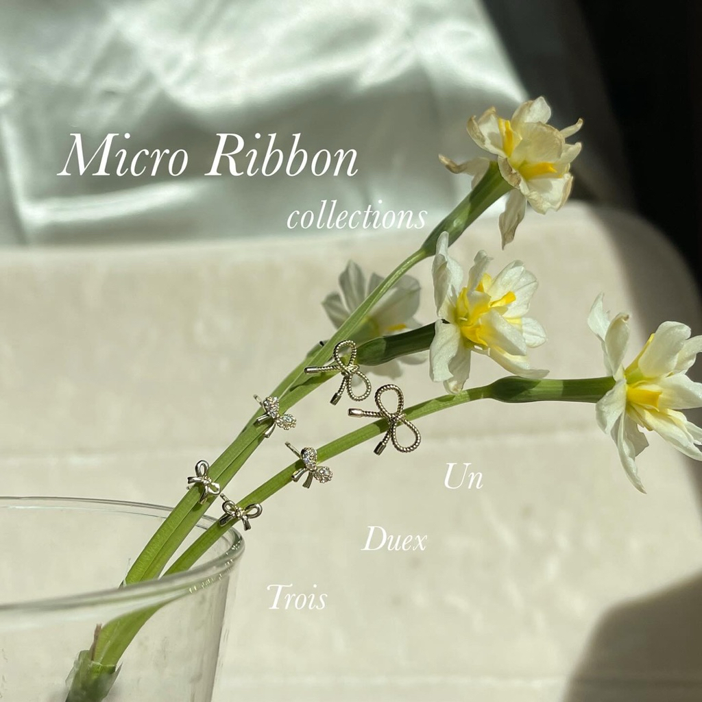 CLAIREN.BKK - Micro Ribbon ต่างหูโบจิ๋ว น่ารักมากกก