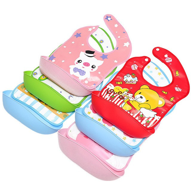 ผ้ากันเปื้อนสำหรับเด็กลายการ์ตูน มีถาดรอง กันเปื้อน กันน้ำได้ สะดวกต่อการรักษาสุขอนามัยของลูกน้อย - รูปที่ 5