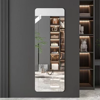 กระจกอะคริลิกติดผนัง Acrylic Mirror กระจกเงาแต่งตัว มีกาวในตัว ไม่ต้องเจาะ ไม่แตกง่าย กันน้ำ สำหรับห้องน้ำ ห้องนอน